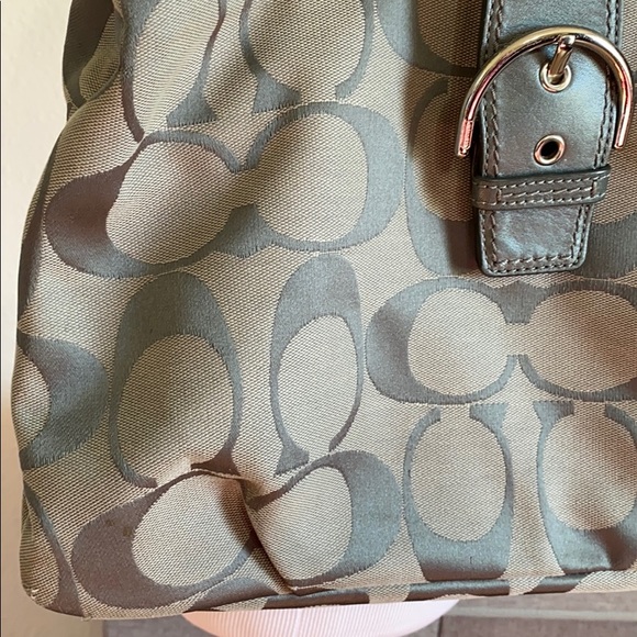 Gray signature Coach handbag - Picture 8 of 8